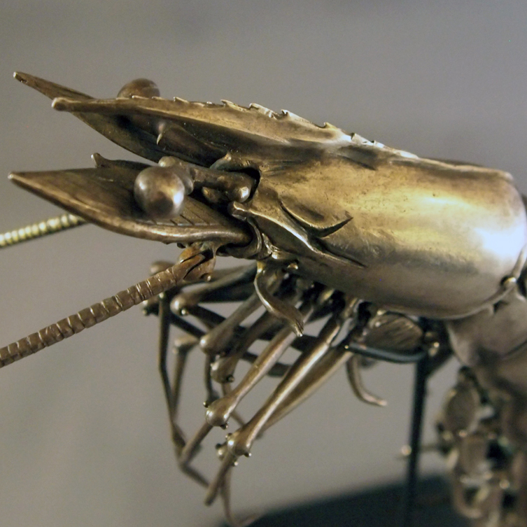 Sterling Silver Articulated Shrimp